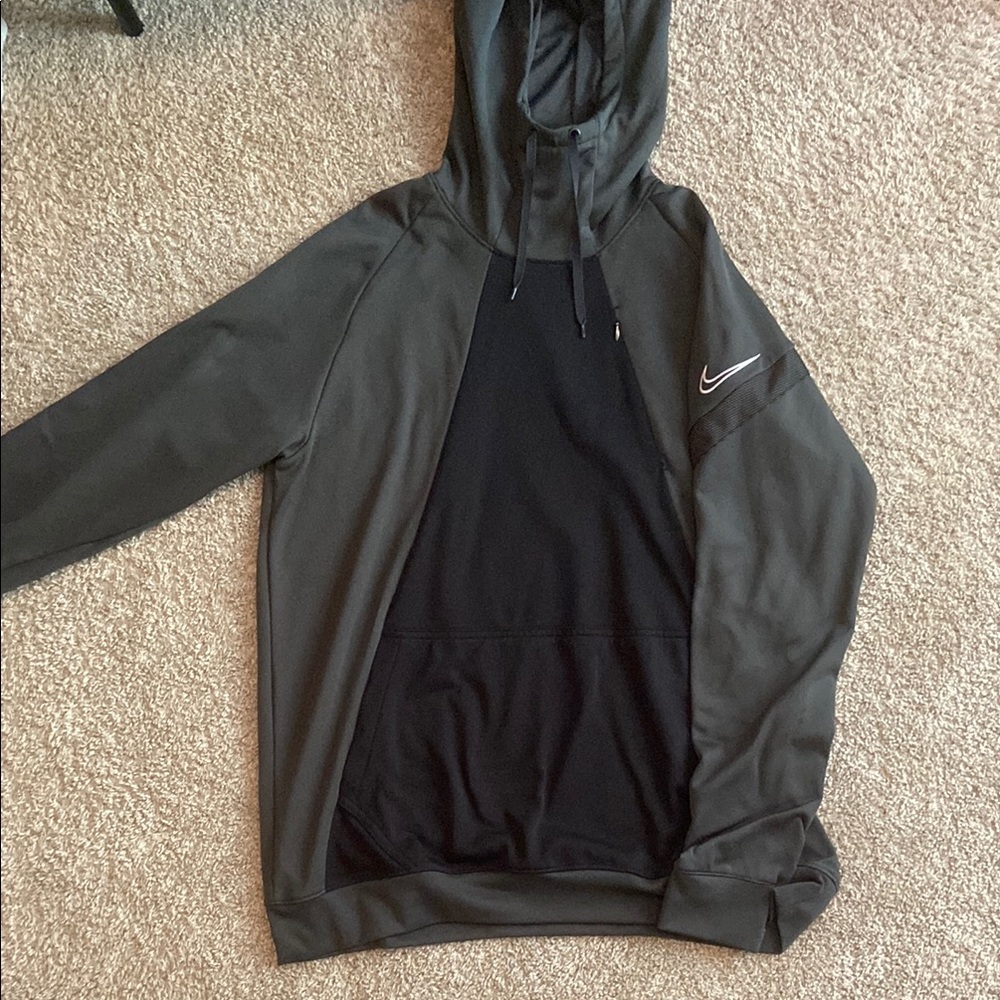 Nike Black and Gray Hoodie